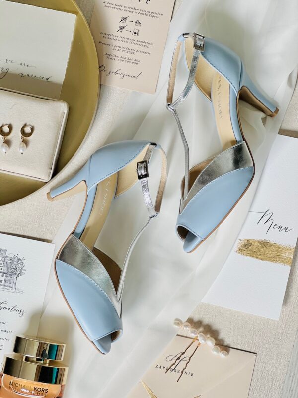 blue wedding shoes